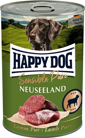 Happydog Konserv, Neuseeland, 100% Lamm 400gr