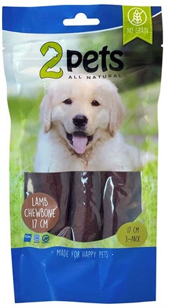 2pets Tuggrulle med lamm 17cm 3-pack, 140gr