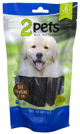 2pets Tuggrulle med hjort 17cm 3-pack, 140gr