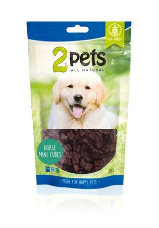 2pets Dogsnack Horse MiniCubes, 100 gr