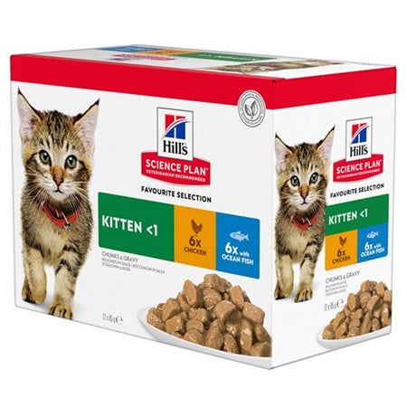 SP Hills Kitten Chicken & Ocean Fish 12x85g