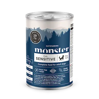 Monster Dog Adult Sensitive Fish Burk 400g