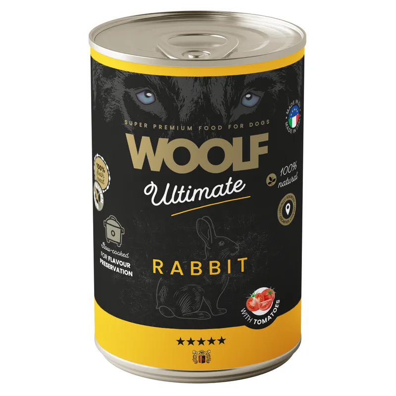 Woolf rabbit with tomatoes burk 400gr