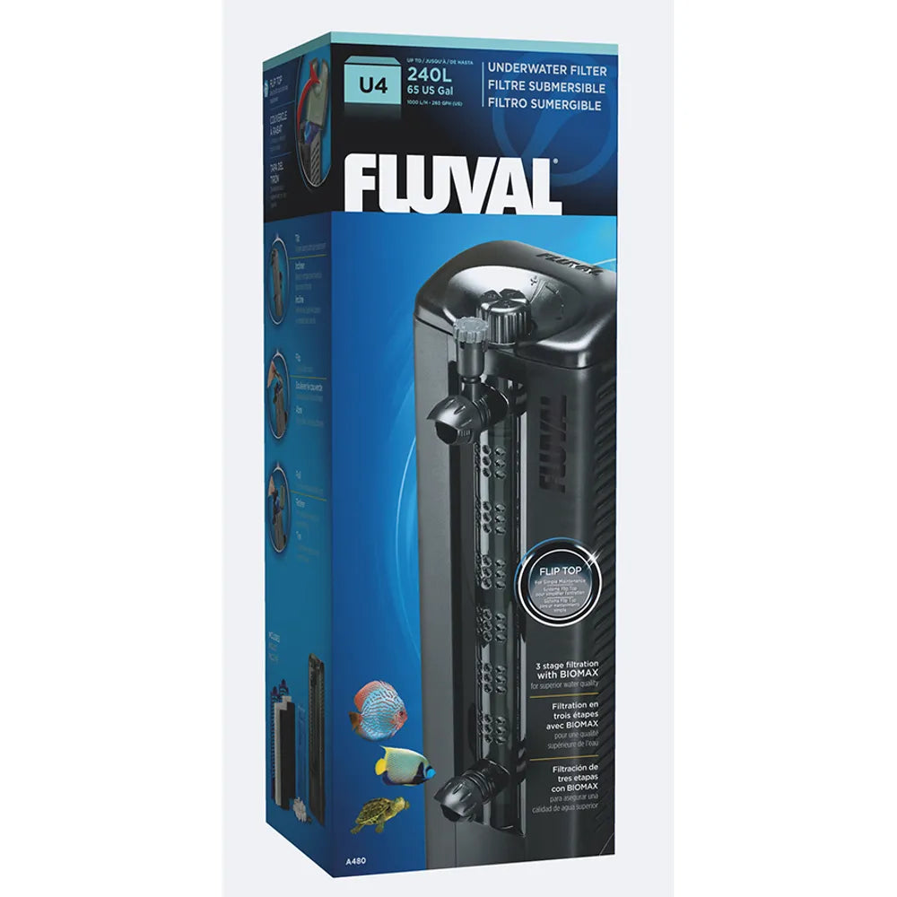 Innerfilter Fluval U4 1000L/H För Akv<240L