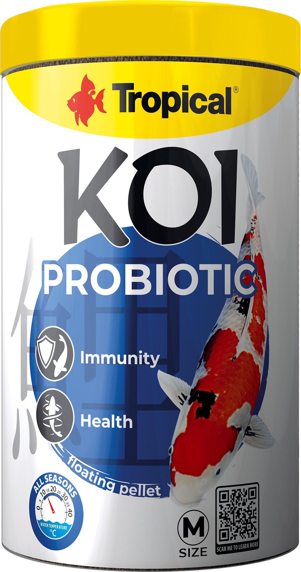 Tropical New Koi Probiotic Pellet Size M 1000Ml/320G