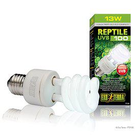 Reptile Uvb 100 Lysrörslampa 13W E27 Exoterra