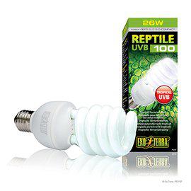 Reptile Uvb 100 Lysrörslampa 25W E27 Exoterra