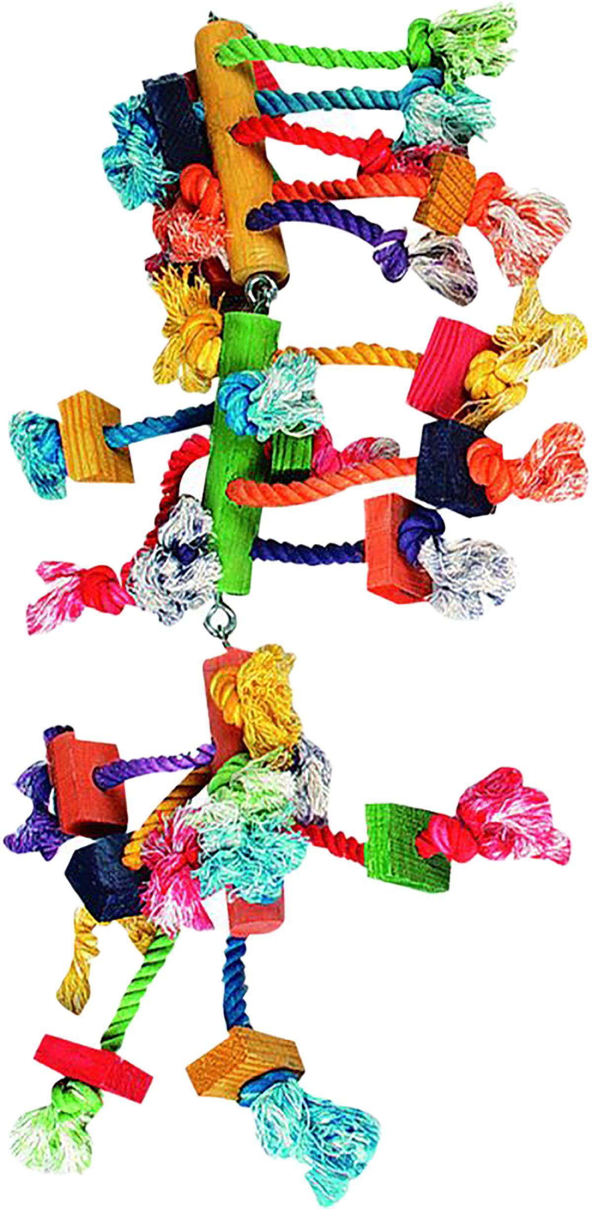Fågellek Papegoj Hanger W/Beads 3 Parts55X14Cm