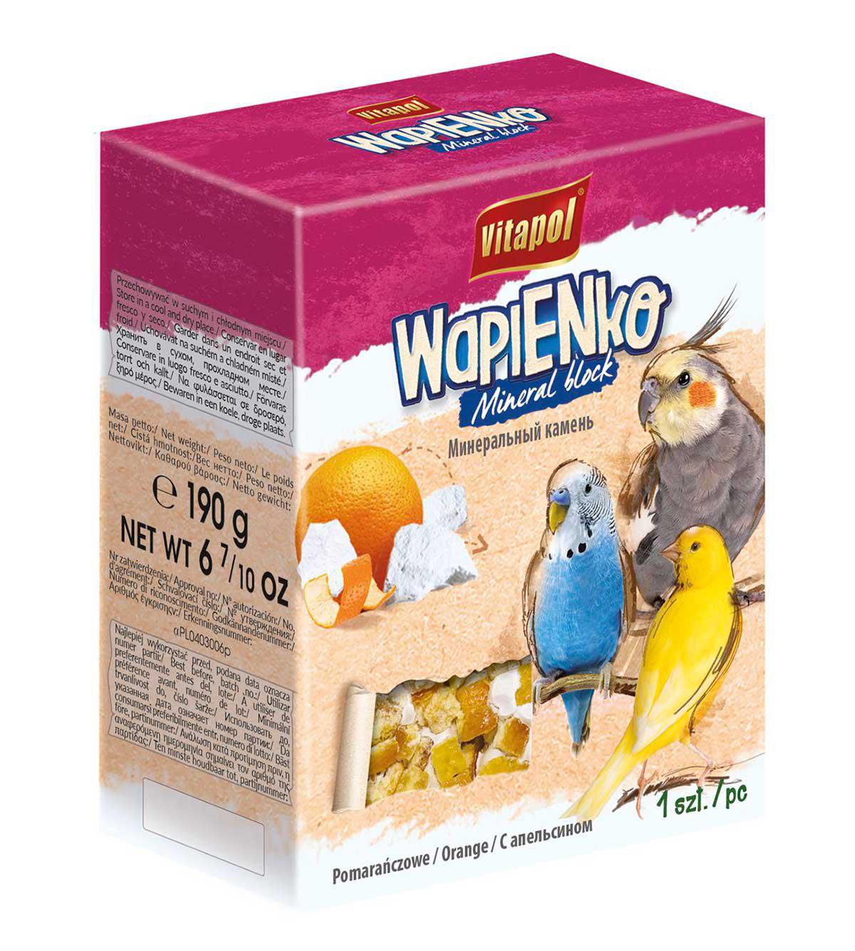 Vitapol Mineralstenapelsin 190Gr Fågel
