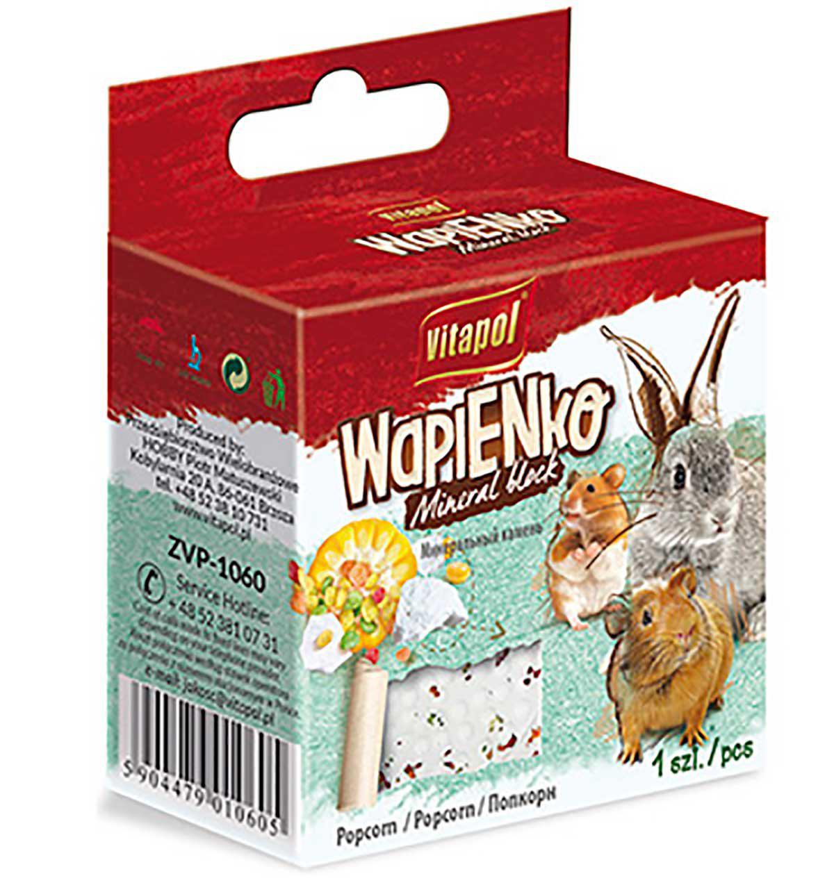Vitapol Mineralstengnagare Popcorn 40Gr