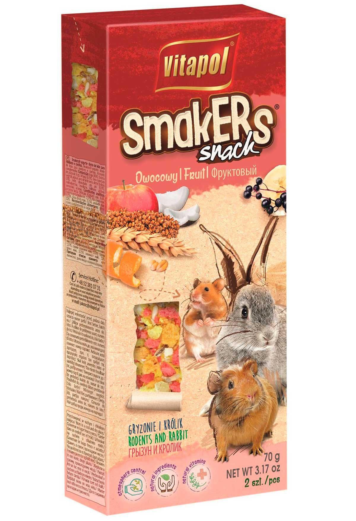 Vitapol Smakers Gnagare Frukt 90Gr