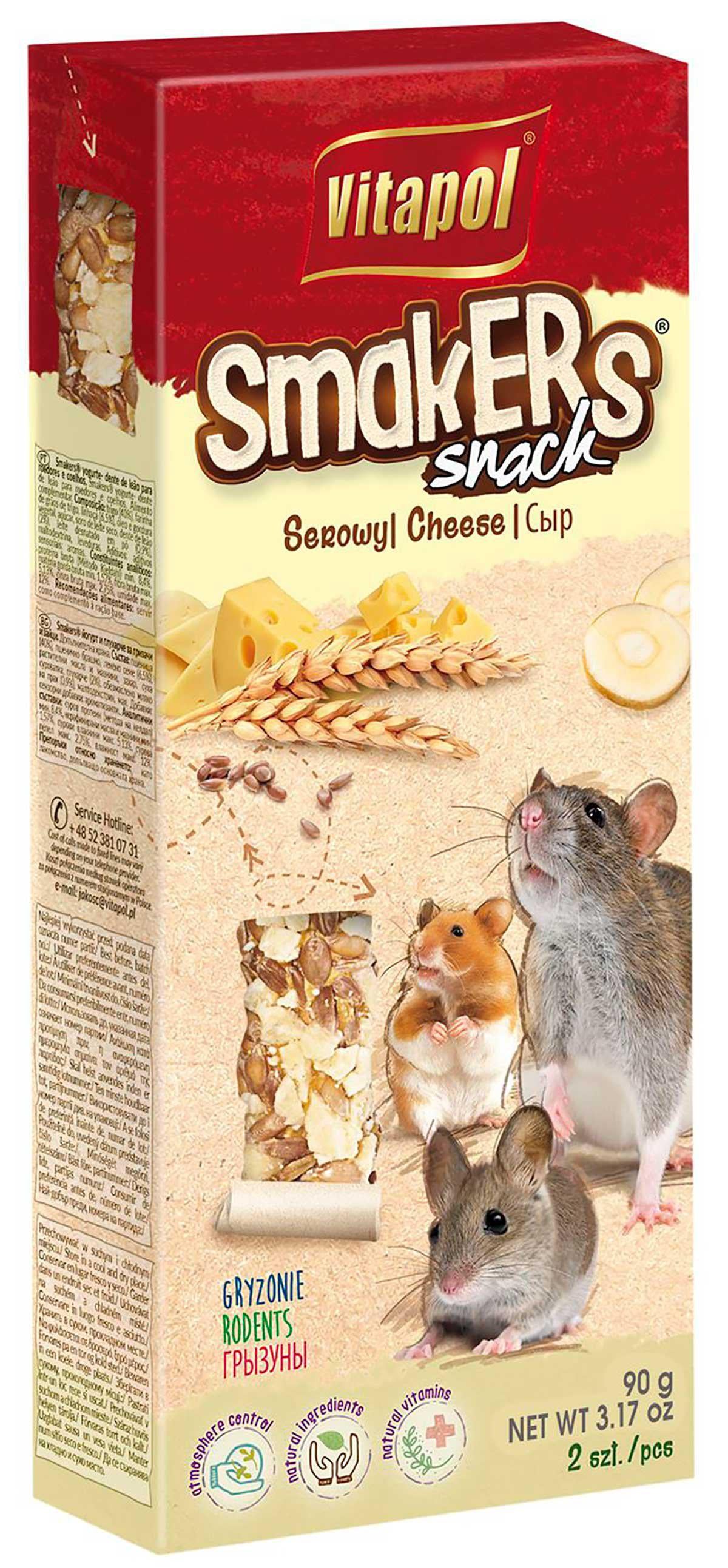 Vitapol Smakers Gnagare Ost 90Gr