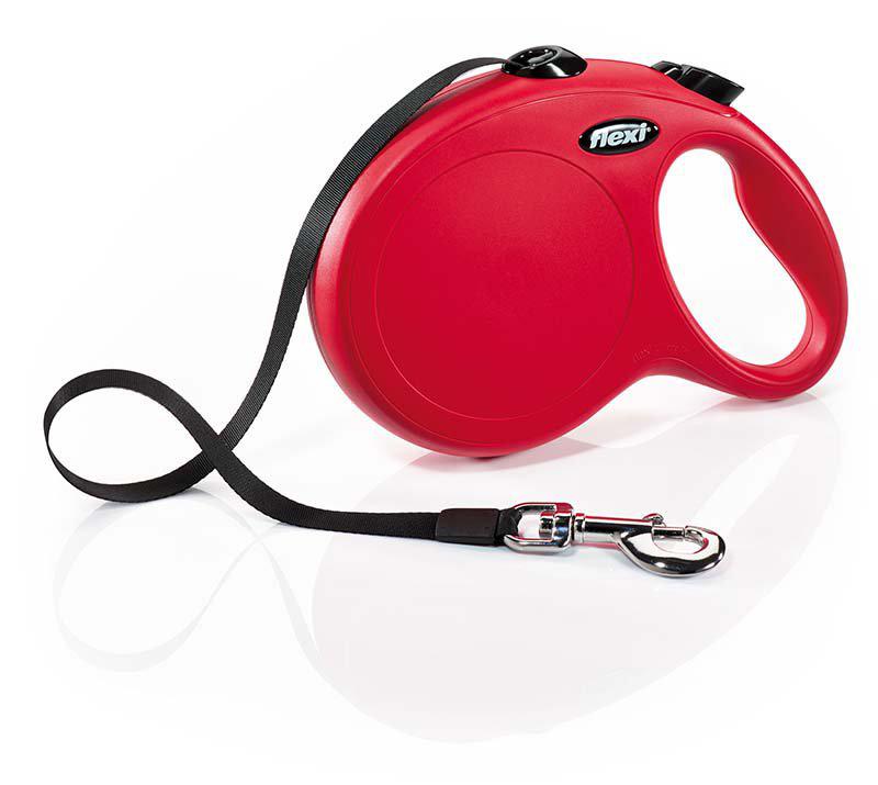 Flexi Koppel New Classic L 8M Band Röd Max 50Kg