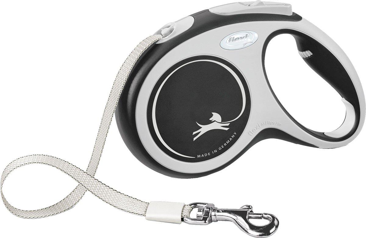 Flexi Koppel New Comfort M 5M Band Svart Max 25Kg