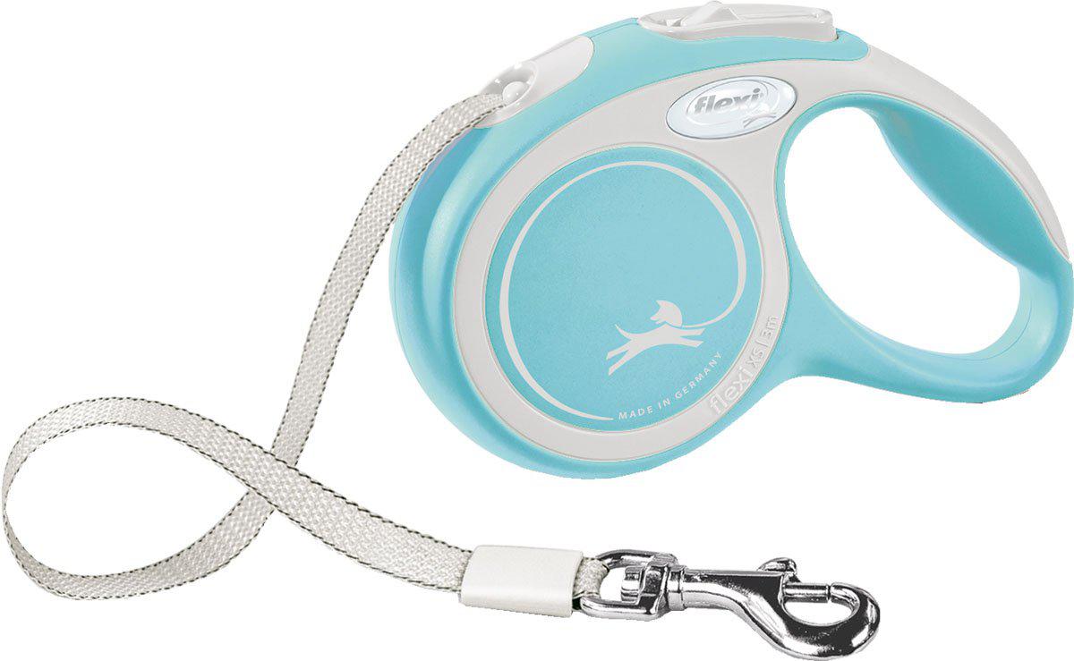 Flexi Koppel New Comfort Xs 3M Band Ljusblåmax 12Kg