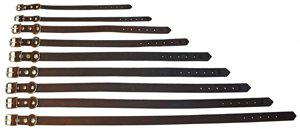 Alac Halsband Lädermörkbrun 22Mmx50Cm