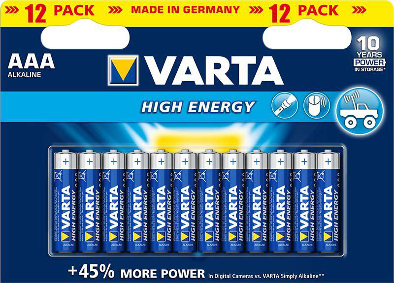 Varta Batteri Aaa 12St (Lr03)