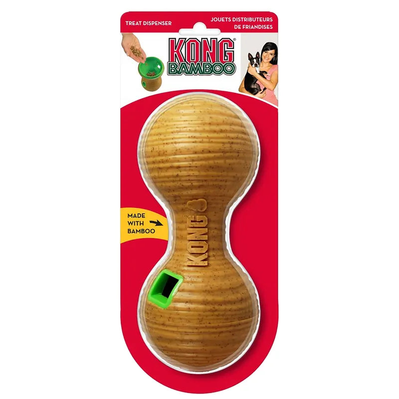 Kong Bamboo Feeder Dumbbel L 8X20X8Cm