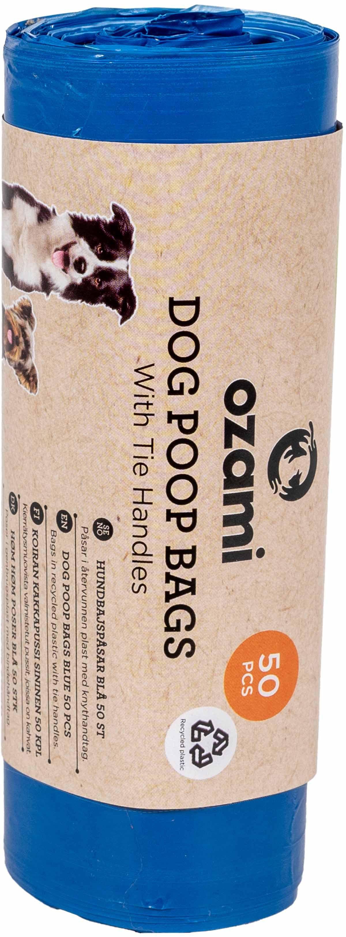 Ozami Dog Poop Bag with handle blue