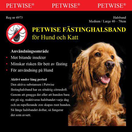Petwise Fästinghalsband För Hund Medium/Large 40-70Cm