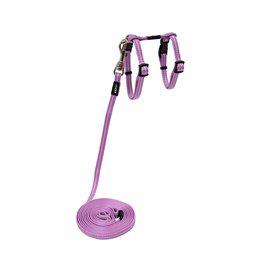 Rogz Alleycat Sele Med Koppel Xs Ljus Lila 8mm
