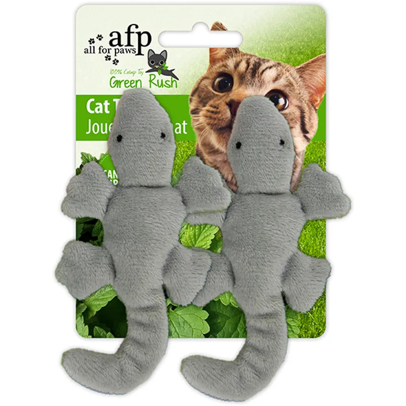 Green Rush Gecko Med Catnip 6Cm Mix Färg