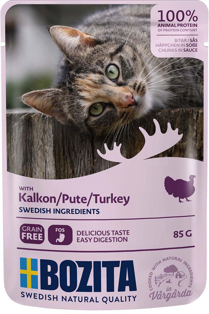 BOZITA FELINE KALKON I SÅS POUCH 85G