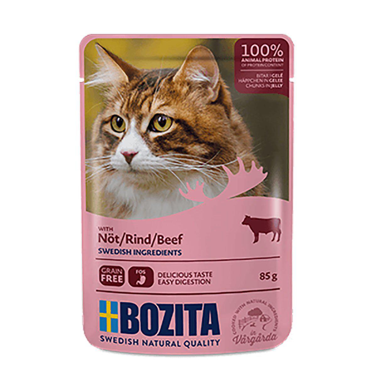 BOZITA FELINE NÖTKÖTT I GELÉ POUCH 85GR