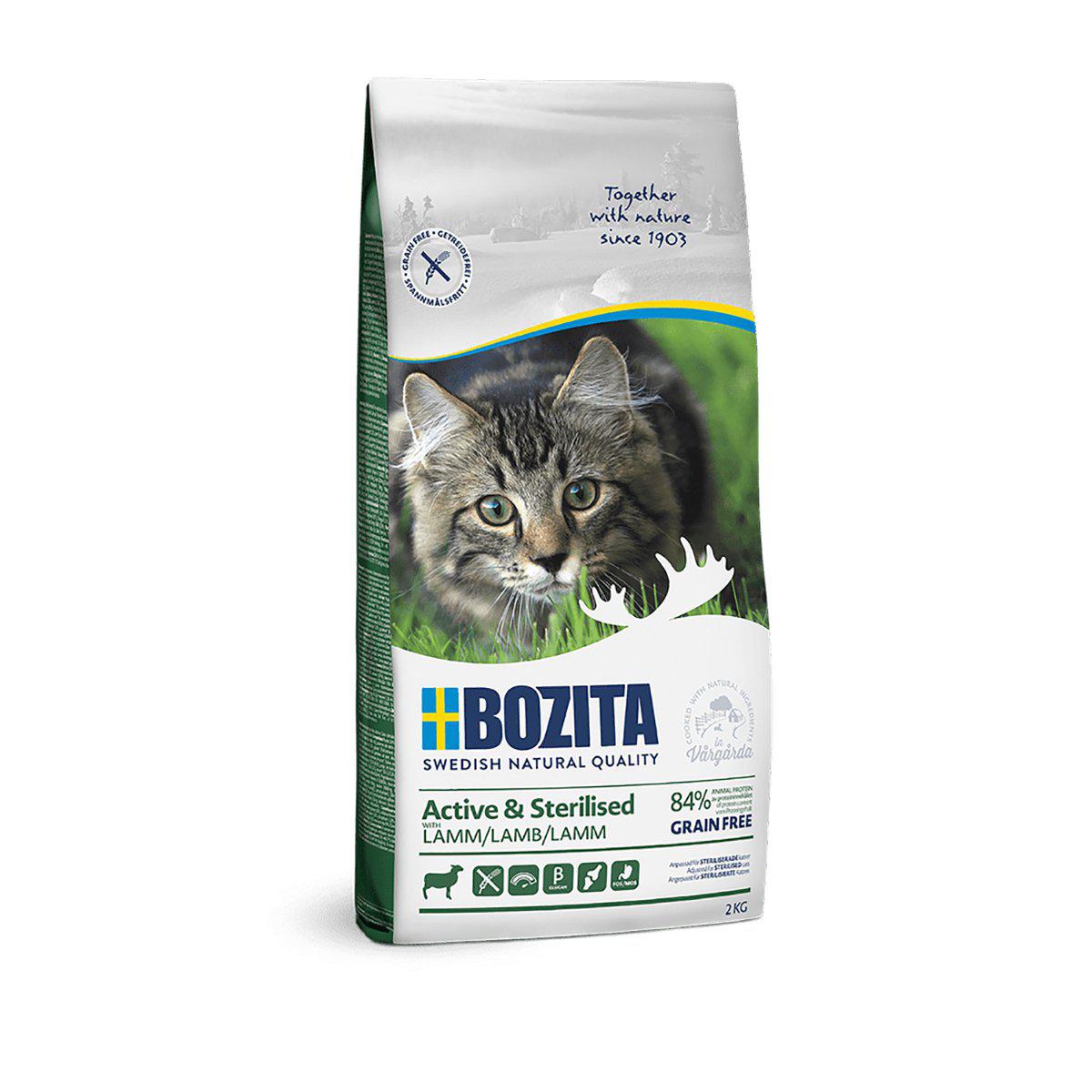 BOZITA ACTIVE & STERILISED GRAIN FREE LAMB 2KG