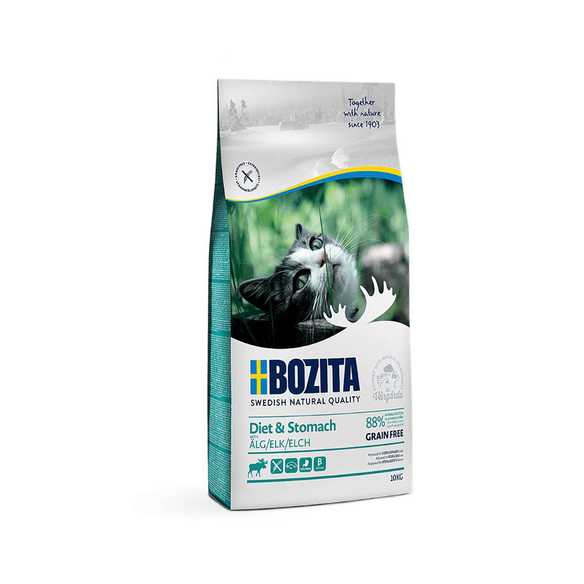 BOZITA DIET & STOMACH GRAIN FREE ELK 10KG
