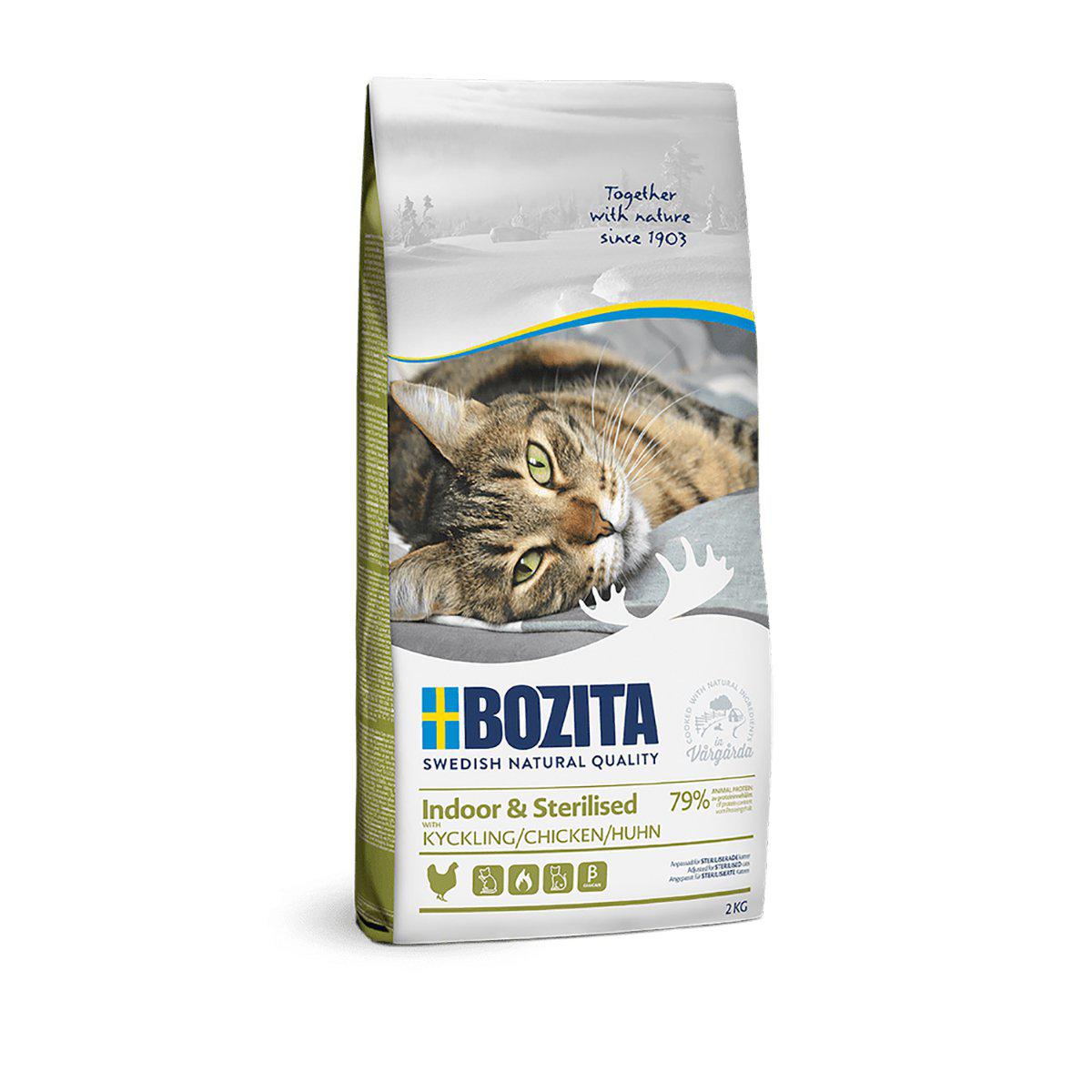 BOZITA INDOOR & STERILISED CHICKEN 2KG