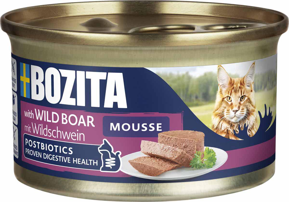 Bozita katt Mousse Wild Boar 85g