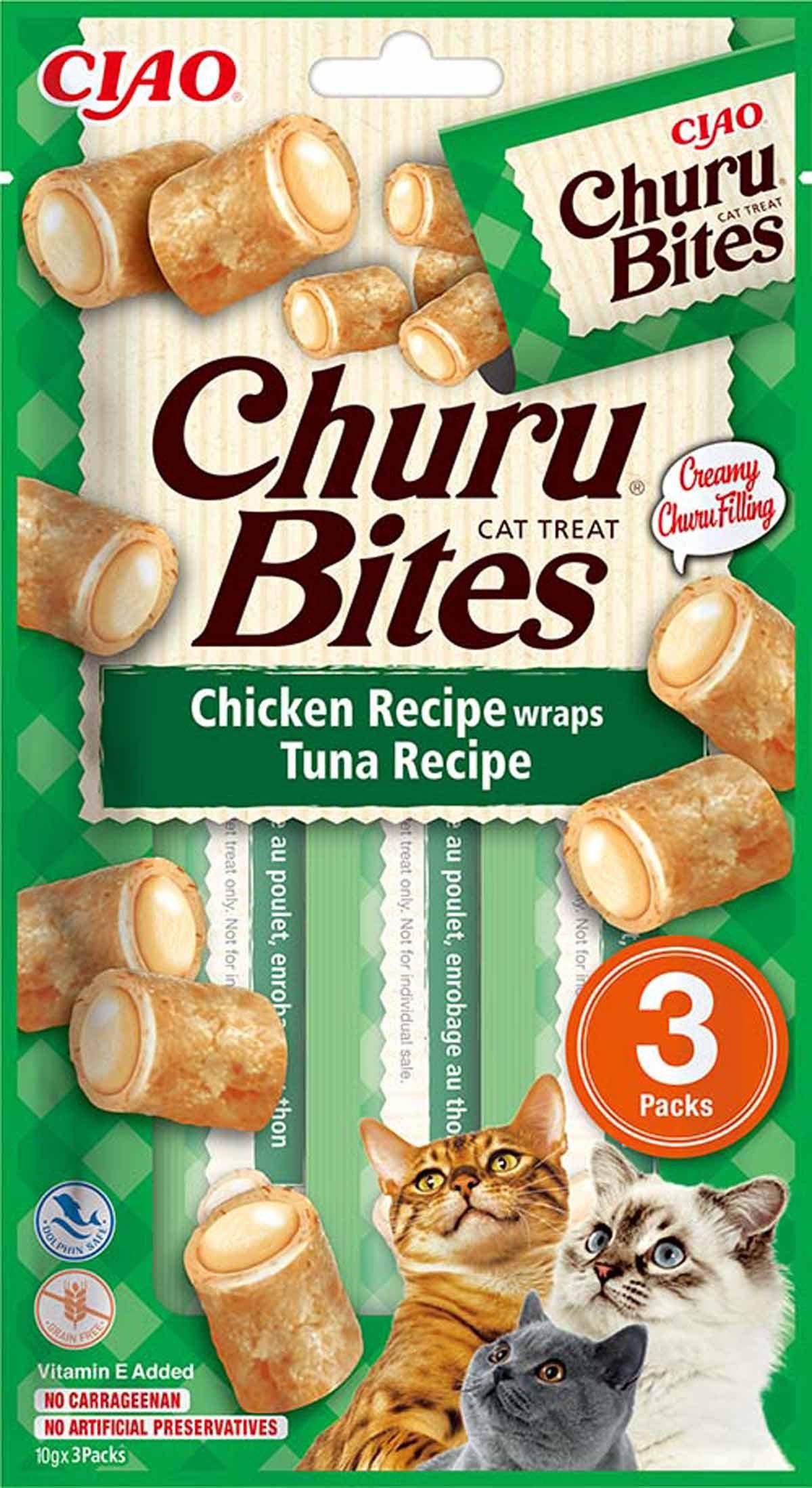Churu Cat Bites Chicken And Tuna Wrap 3St