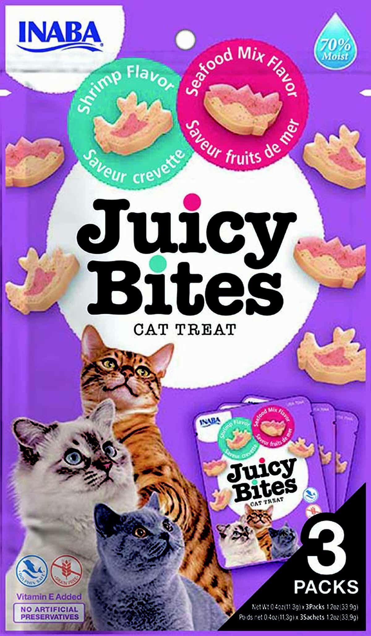 Churu Cat Juicy Bites Shrimp/Seafood 3St