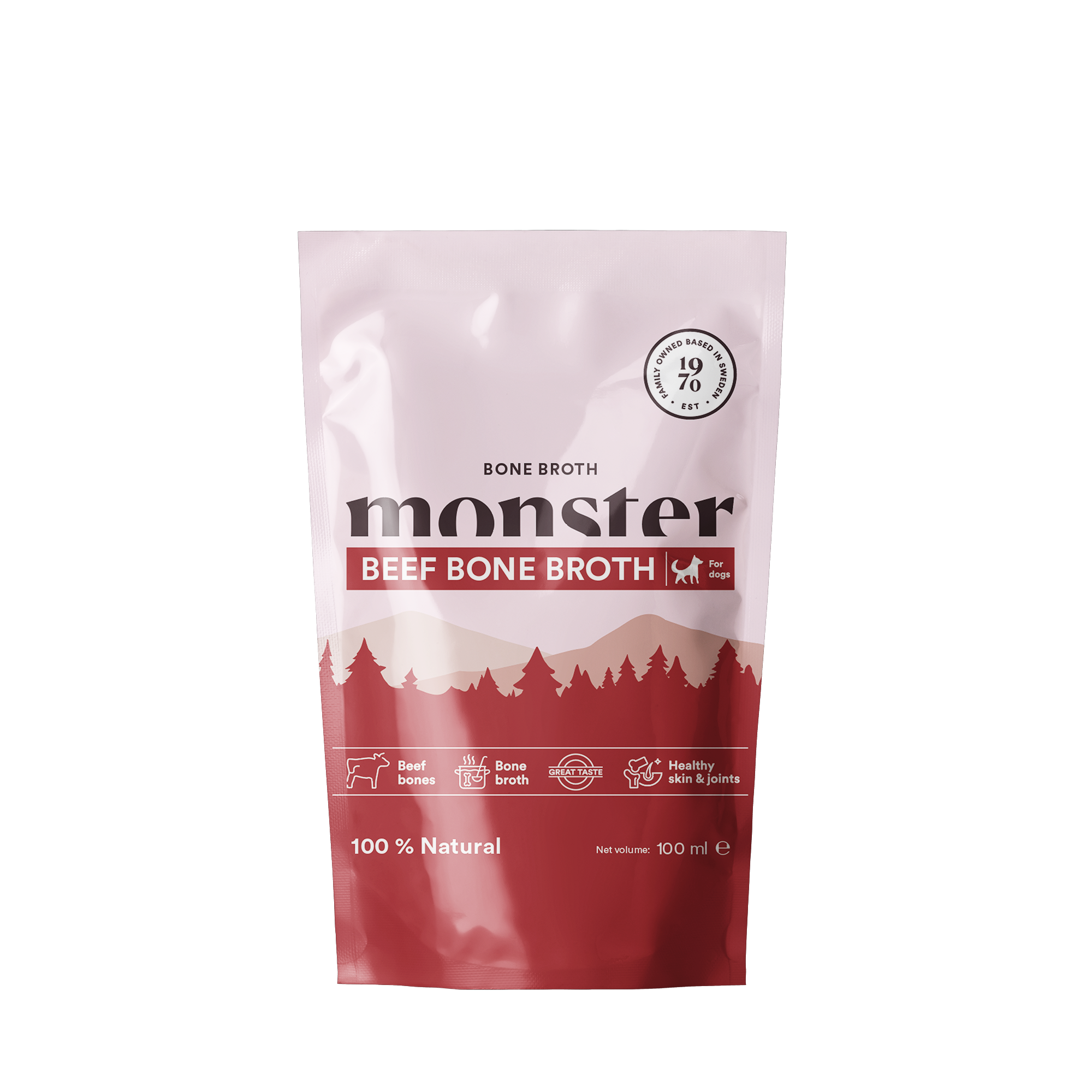 Monster Dog Bone Broth Beef 100 ml (20 pack)