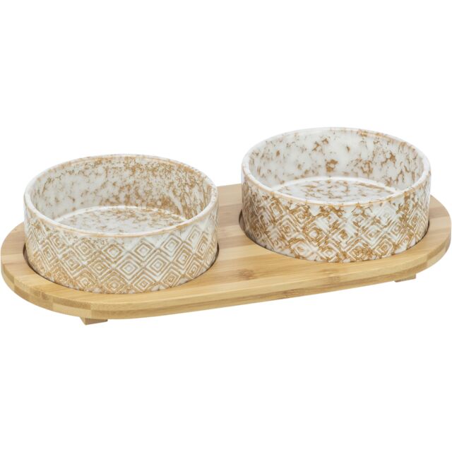 Bowl Set, ceramic/bamboo