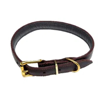 Läderhalsband Texas mörkbrunt 2,5*45cm
