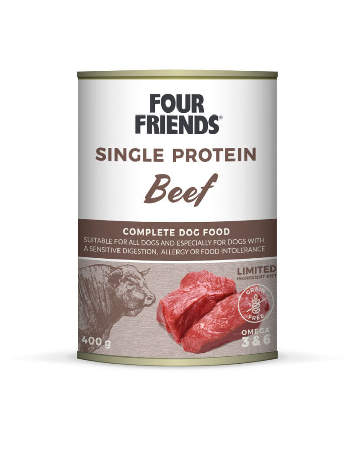 Four Friends Dog Brukmat Beef 400Gr