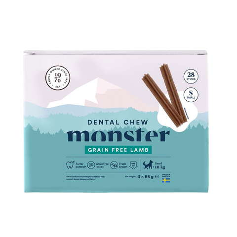 Monster Dog Dental Chew Lamb S Month (28st) 224g