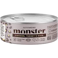 Monster Cat Adult Multi Chicken/Turkey/Duck Burk 100g