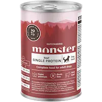 Monster Dog Adult Single Beef Burk 400g