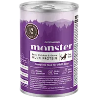 Monster Dog Multi Beef/ Chick/ Game Burk 400g