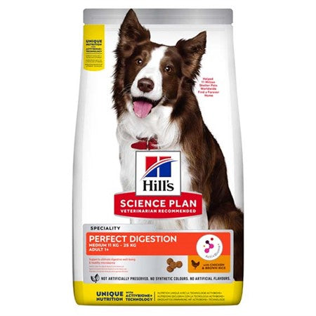 SP Hills Canine Perfect Digestion Medium Chicken & Brown Rice Adult 1+ 2.5kg