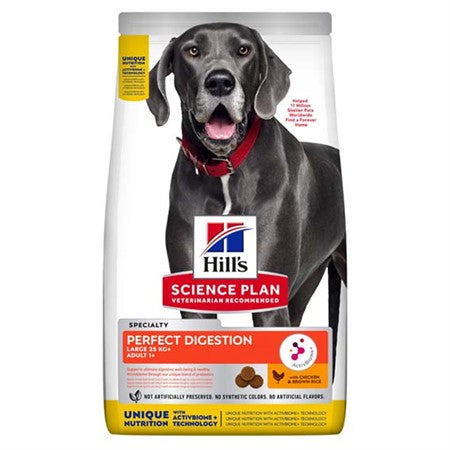 SP Hills Canine Perfect Digestion Large Breed Chicken & Brown Rice Adult 1+ 14kg